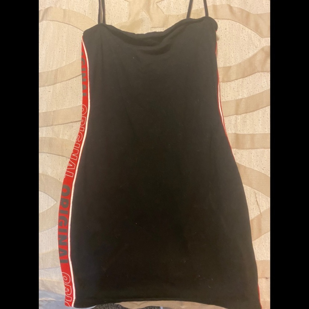 Black mini dress